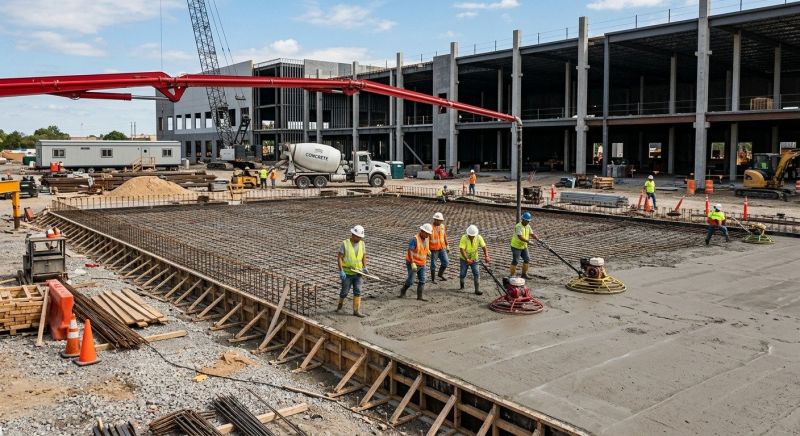 Commercial Slab Construction in Volusia County, FL